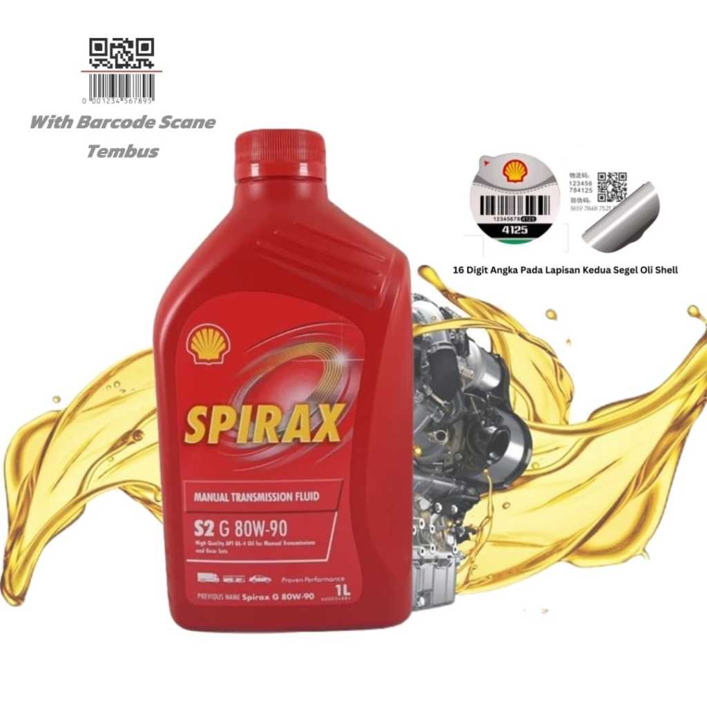 SHELL Spirax S2 G 80W-90 80W90 Liter Original 100%