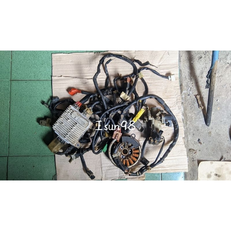 1SET PENGAPIAN KABEL BODI ECU SPUL TROTOL HONDA VARIO 125 OLD KZR NON ISS COPOTAN ORIGINAL