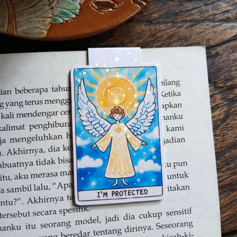 

Pembatas Buku Magnet | Handmade Magnetic Bookmark | I'm Protected