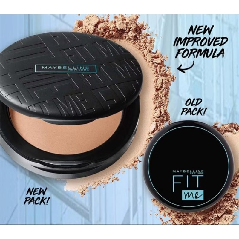 Maybelline Fit Me 12 Hour Oil Control Powder Bedak Padat 120 Classic Ivvory 112 Natural Ivory 128 Wa