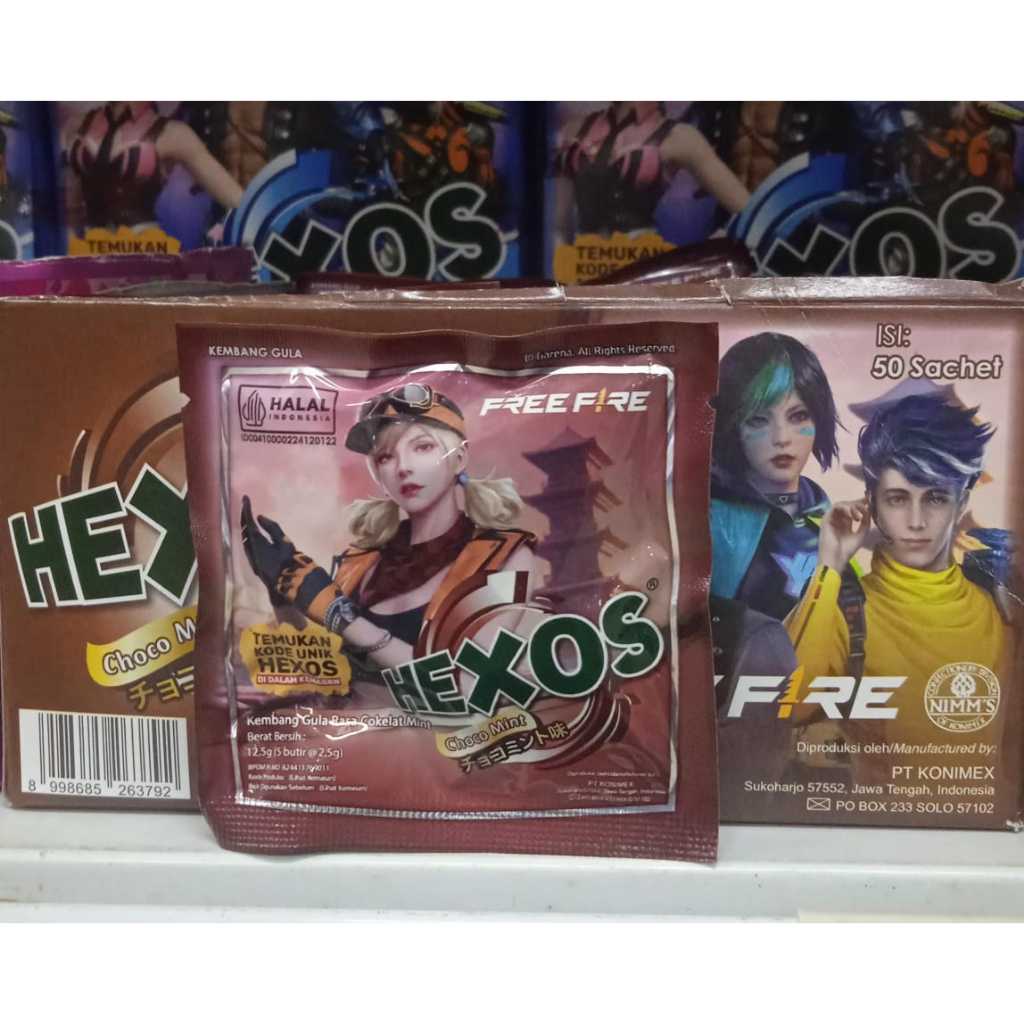 

PERMEN HEXOS CHOCOLATE RASA MINT