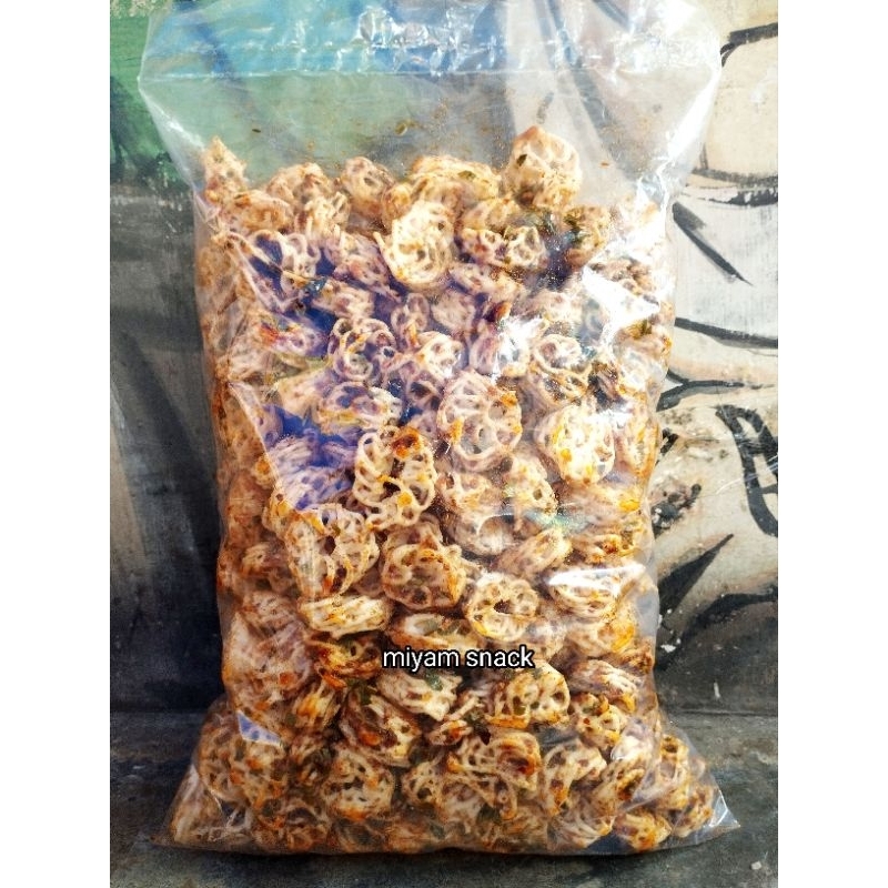 

kerupuk seblak rafael pedas daun jeruk