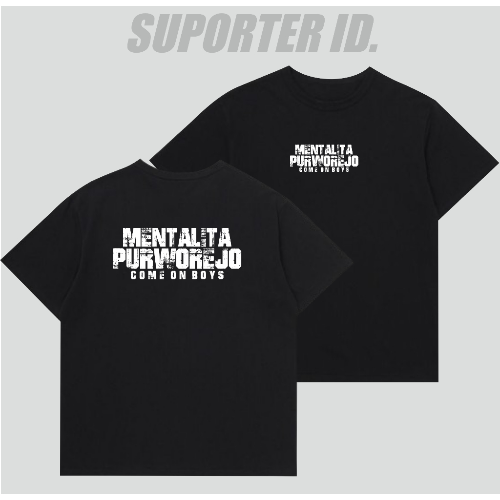 Kaos Suporter Purworejo Tshirt Mentalita Purworejo