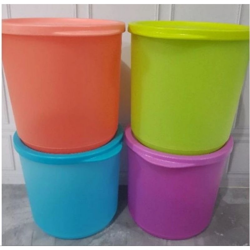 Toples summer go round / tropical round tuperware 1,1 liter eceran  1 pcs