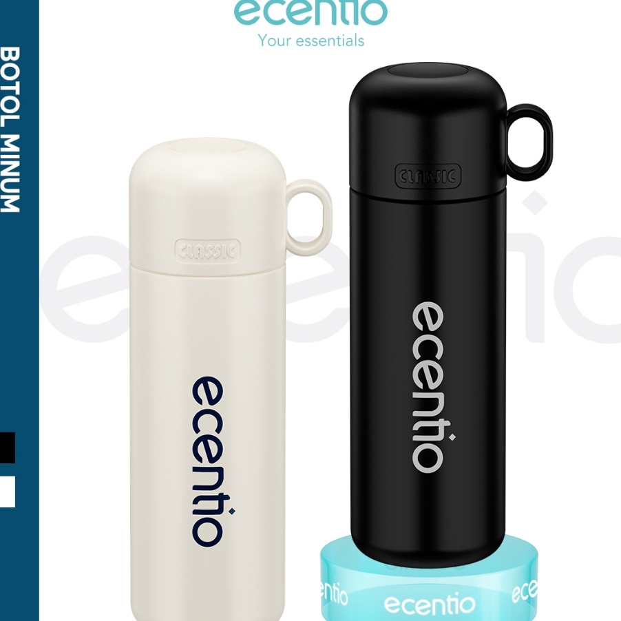 KP8 ecentio termos air panas ml stainless steel 34316 tahan 8 jam botol air dengan tutup kecil poble
