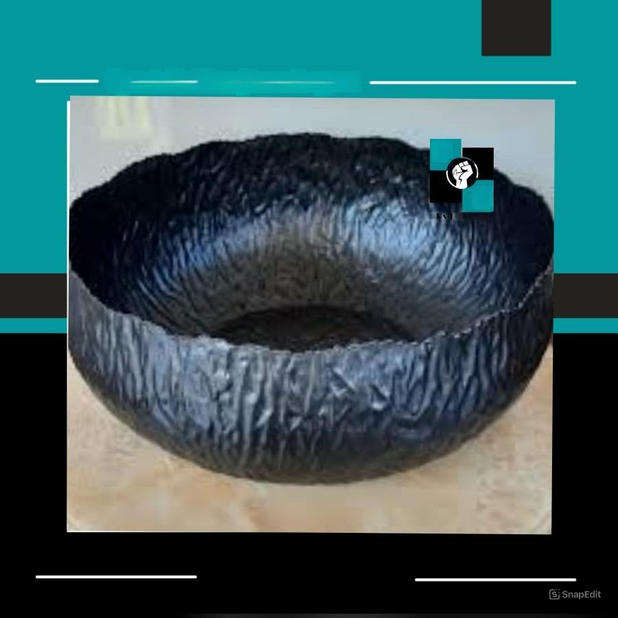 BOWL TEMBAGA WARNA BLACK TANPA CAT