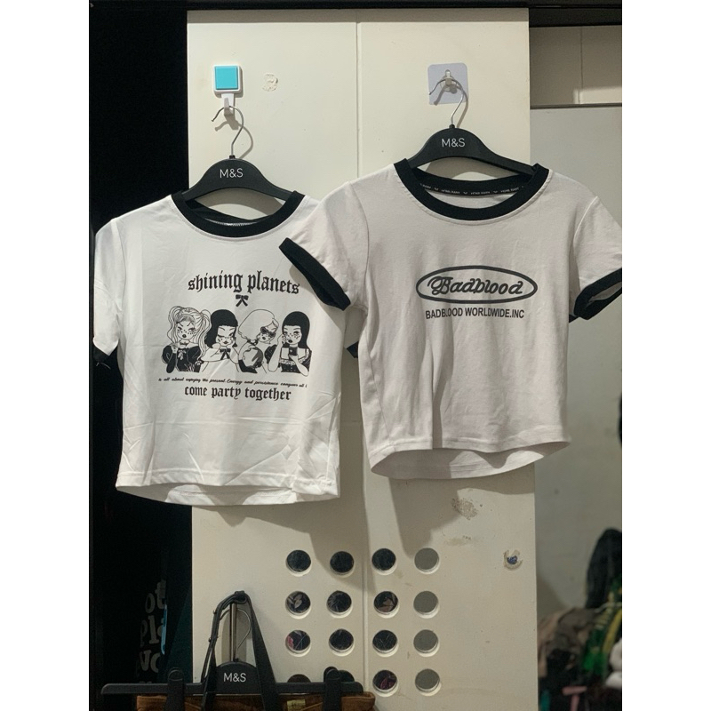 preloved kaos oversized | crop | t-shirt