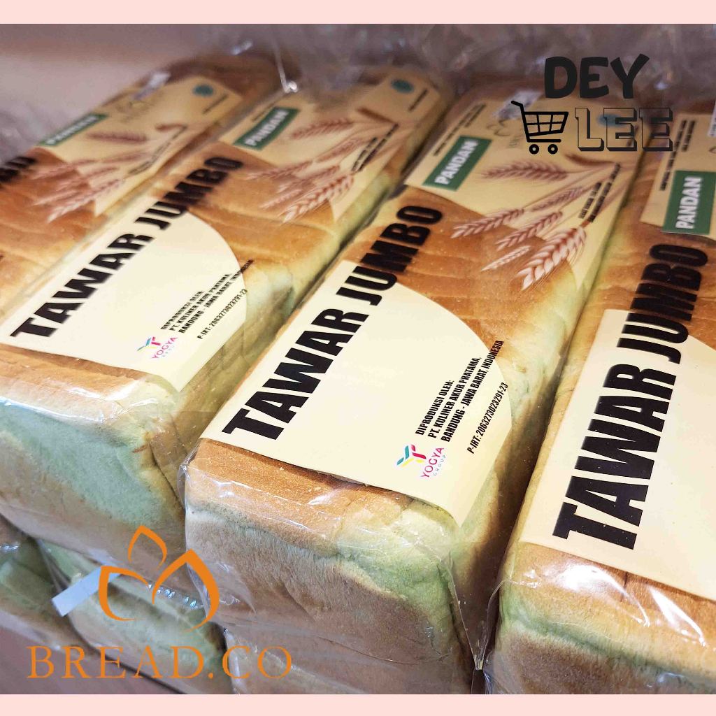 

BREADCO Roti Tawar Jumbo PANDAN 750gr Bandung