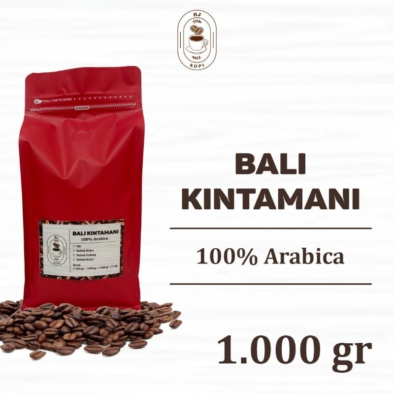 

Kopi Arabika Bali Kintamani Arabica Coffee Roast Beans 1000gr Biji Bubuk