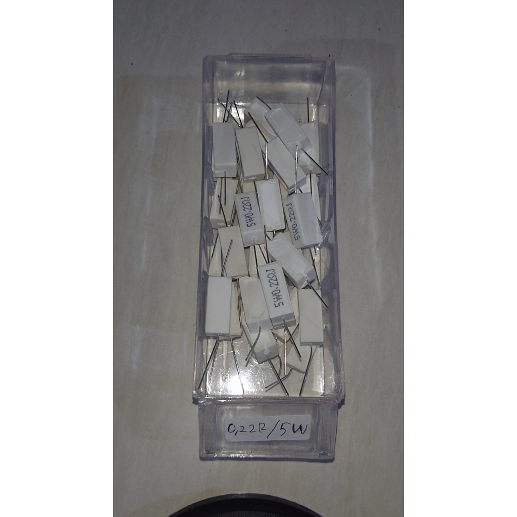 Resistor Kapur 5 Watt 0,22R - 100R
