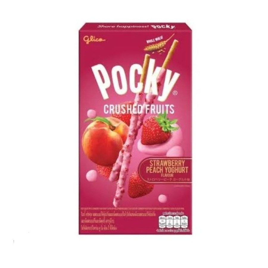 

Pocky crushed fruits strawberry peach yogurt biscuit snack