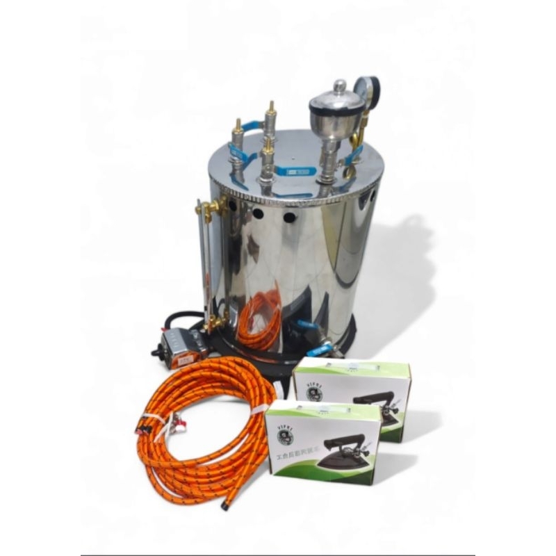 Setrika Uap Boiler Laundry 20 Liter Full Set Lengkap Berkualitas
