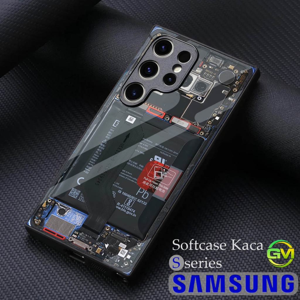 Softcase Kaca Samsung S21 S22 S23 S24 S25 Ultra |GM47| Kesing Case Cover Samsung | Mika Hp S21ultra 