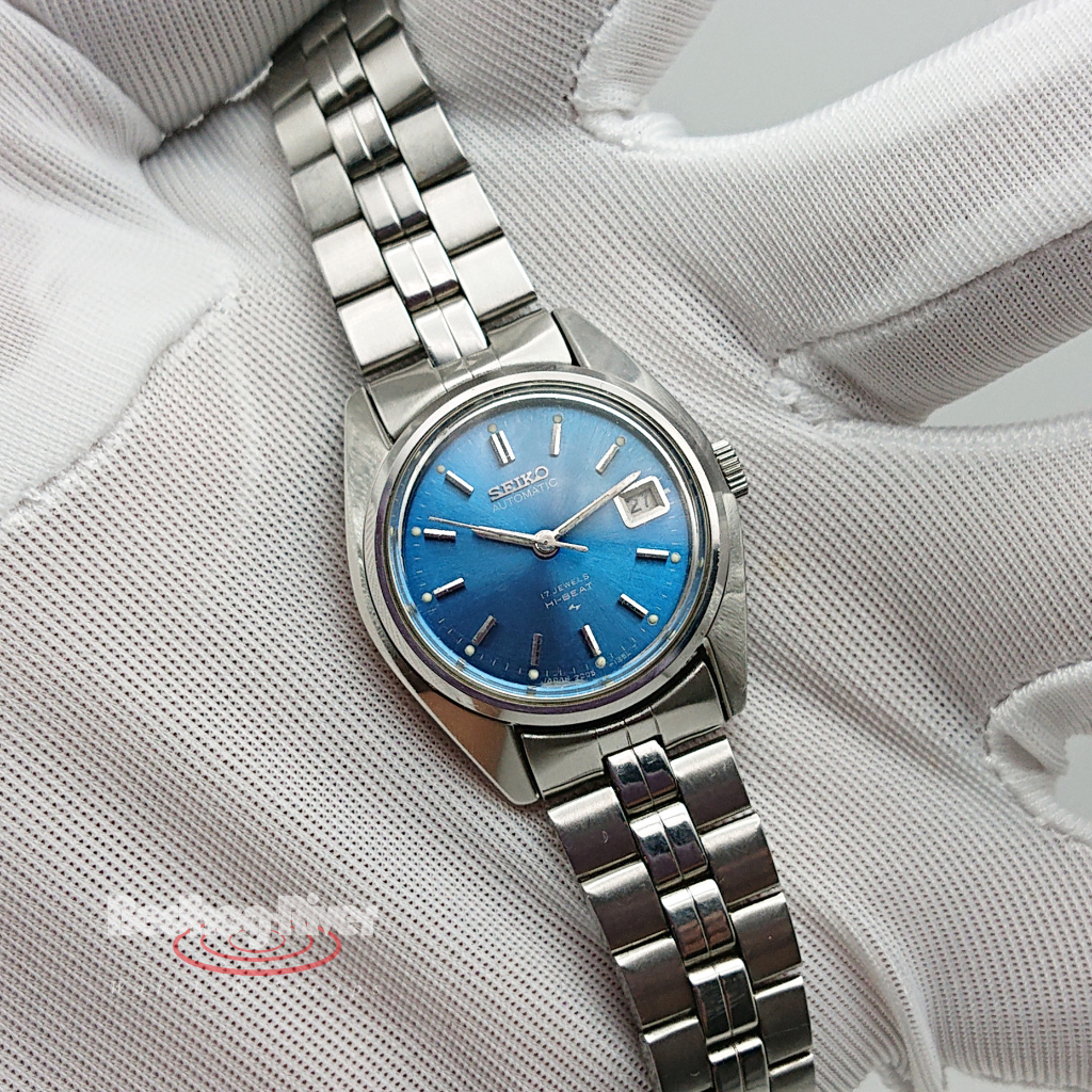 Vintage Seiko Automatic Hi Beat Ladies Watch 2205 -0790 Blue Sky Dial