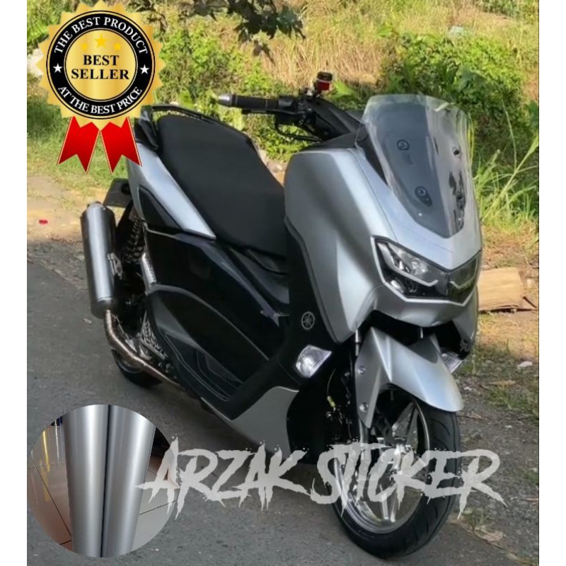 Stiker Silver Glossy / Sticker Silver Glossy / Skotlet Motor Silver Mengkilat
