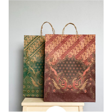 

(Pcs) ALFA - Paper Bag Batik BESAR Kraft - Tas Kertas