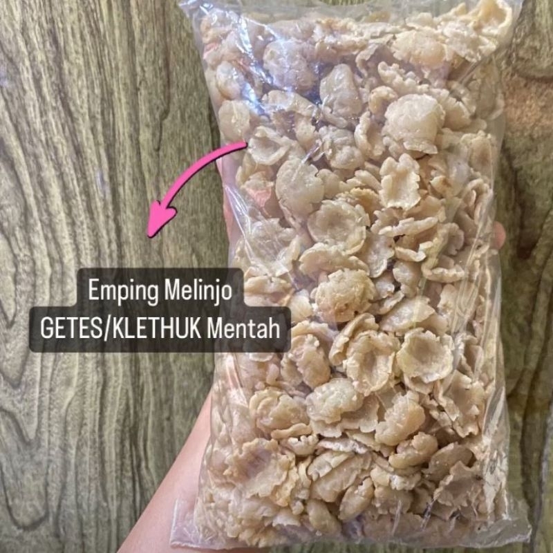 

Emping Melinjo Getes Klethuk mentah kemasan 1000gr.(1kg)