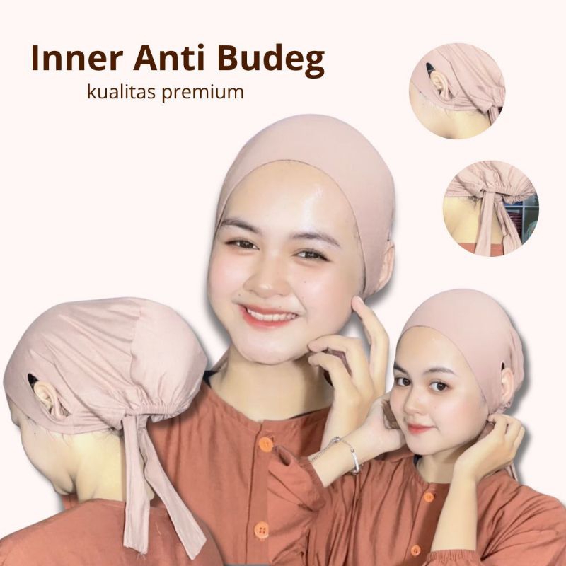 Ciput Anpus Lubang Telinga / Daleman Hijab Anti Selip Rayon Spandek Premium