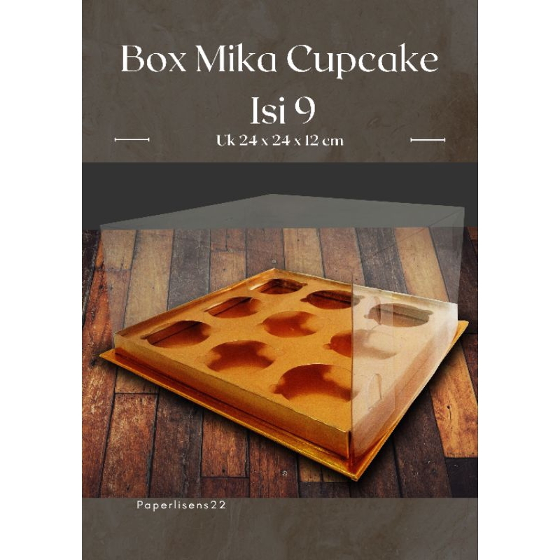 

Box Cupcake Isi 9 / 24 x 24 x 12/20 cm / Box Hampers Mika Termurah / Box Mika Cupcake isi 9 / Kotak Muffin / Kotak Sanggan /Kotak Hantaran / Kotak Mika Transparan / Box Cake / Kotak Kue