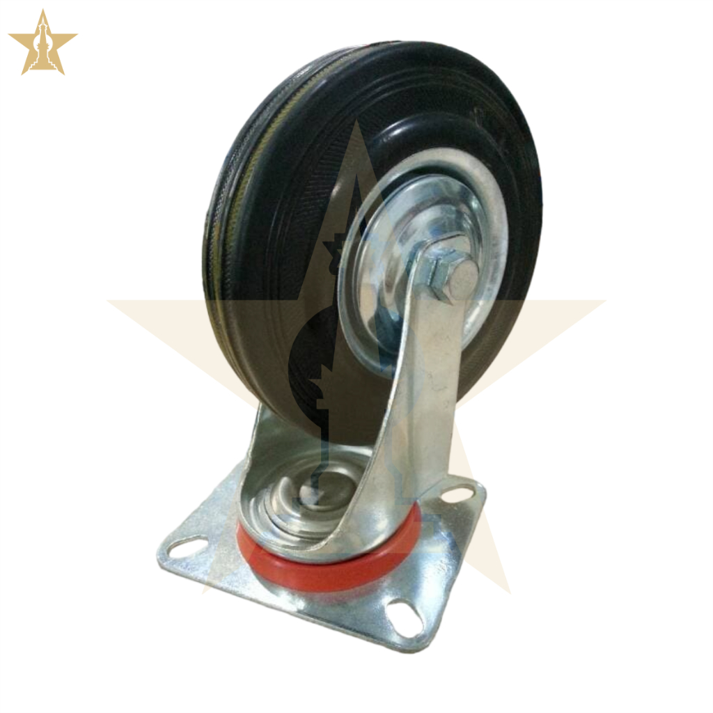 RODA KARET - HIDUP 5 INCH/RUBBER CASTER SWIVEL 5" HIDUP