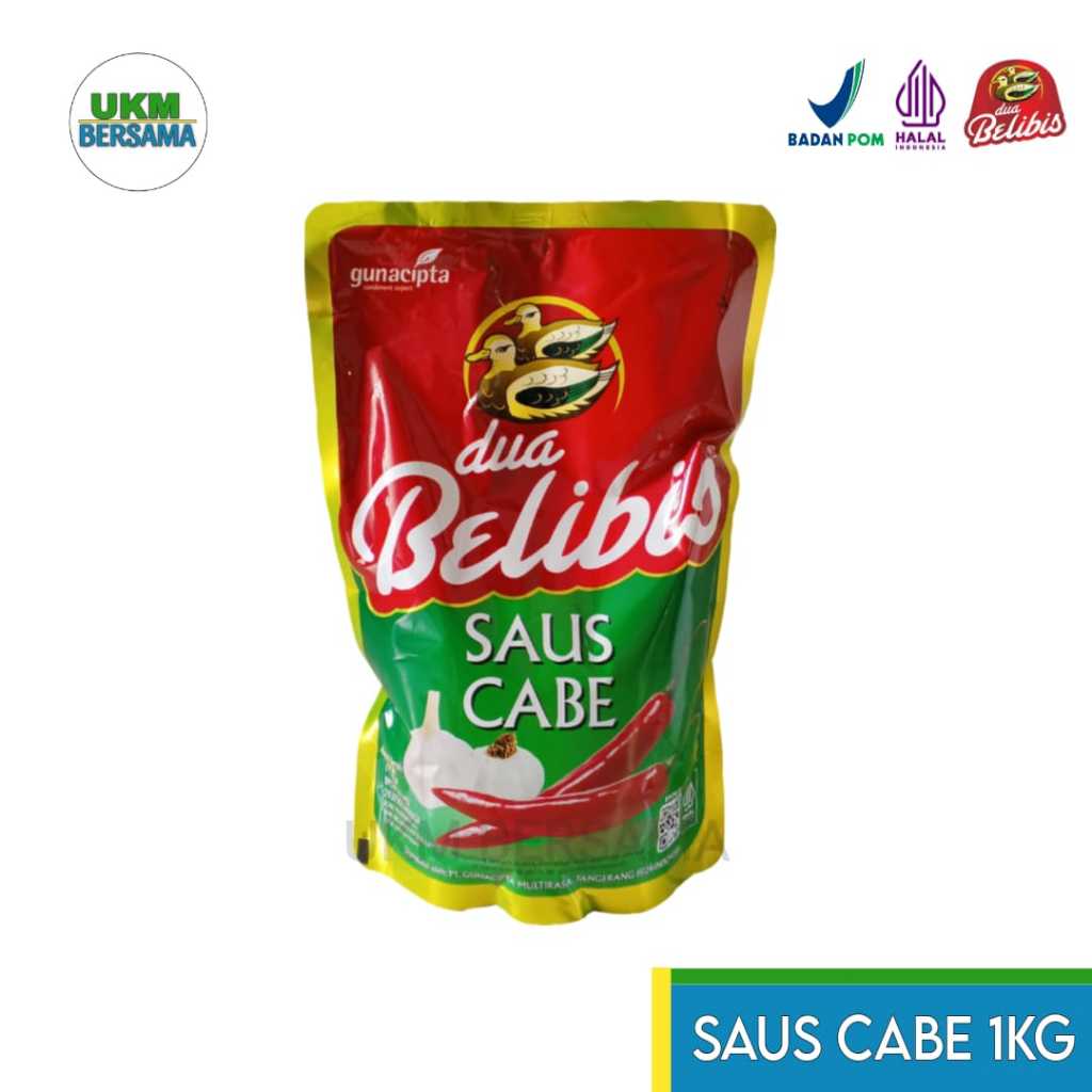 

Dua Belibis Saus Sambal Saos Cabe Kemasan Pouch 1kg