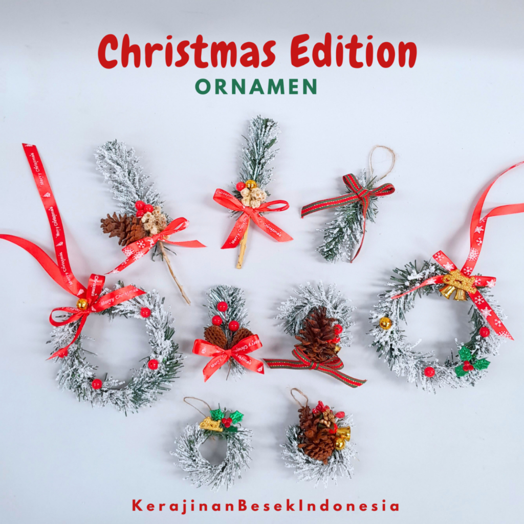 

PERNAK PERNIK ORNAMEN NATAL CHRISTMAS BALL BALL PINE Hiasan natal murah Hampers murah Toples natal Souvenir natal CHristmas gift