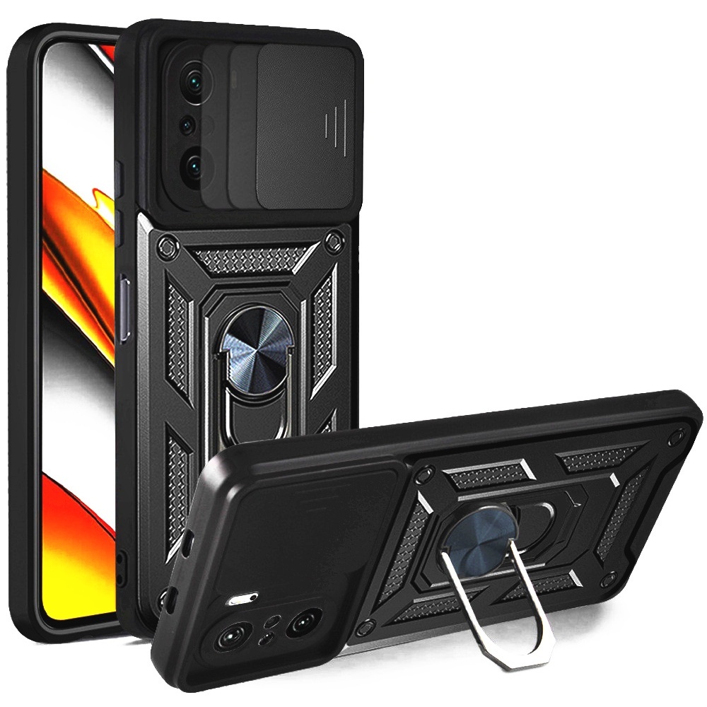 Case Xiaomi Poco F3 - F3 Pro Case ARMOR SLIDE CAMERA PROTECTION Case Casing Xiaomi Poco F3 - F3 Pro