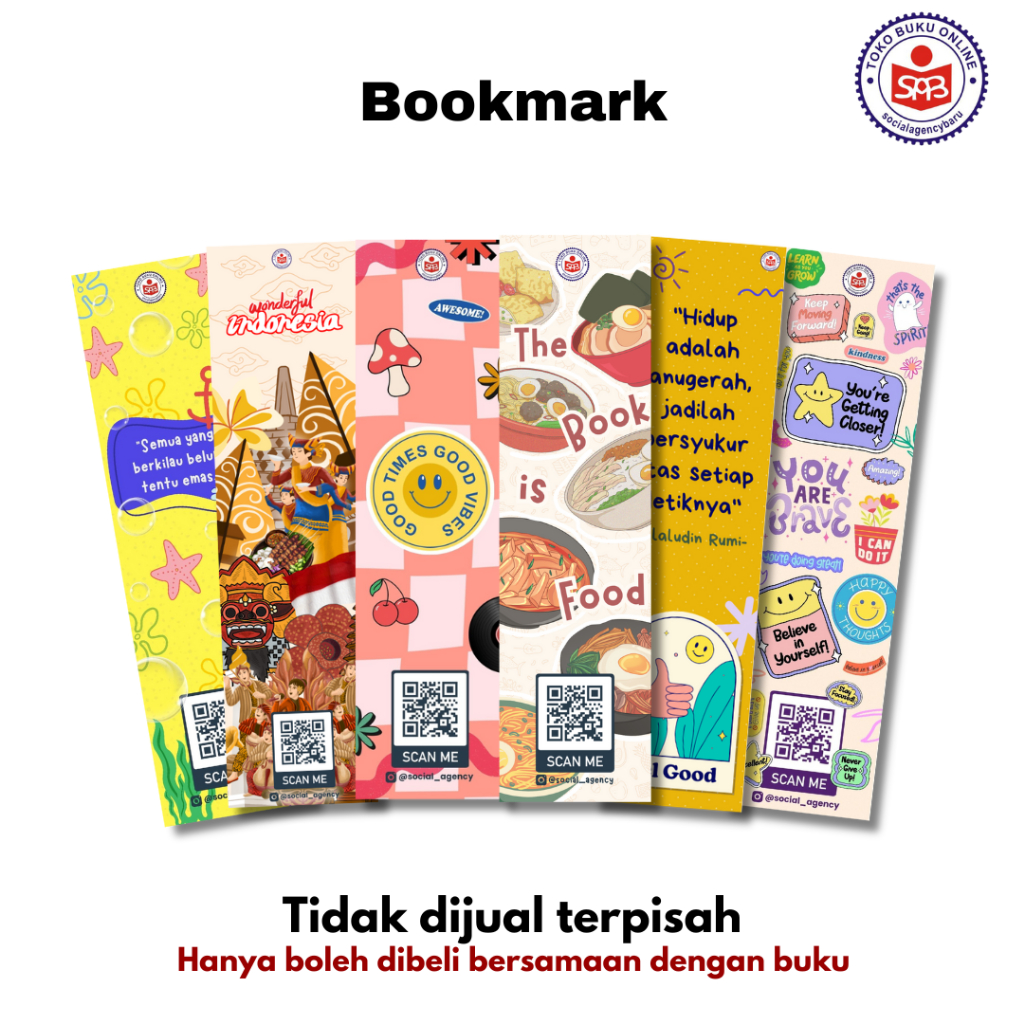 

BOOKMARK PEMBATAS BUKU - Tidak Dijual Terpisah