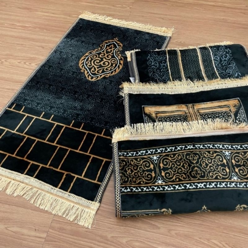Sajadah Kiswah Turki Midi Bulu Halus&Tebal Ukuran 55x110