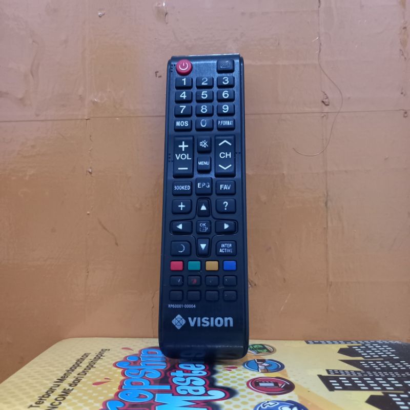 REMOTE ORIGINAL TV MNC VISION SERI RP60001-00004