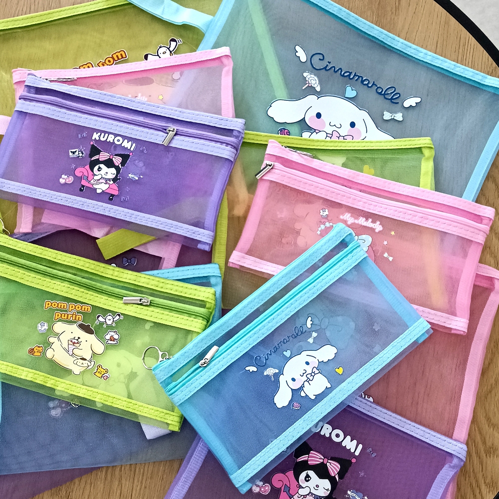 

TAO Map Pouch Folder Zipper Document Jaring Multifungsi motif Sanri*