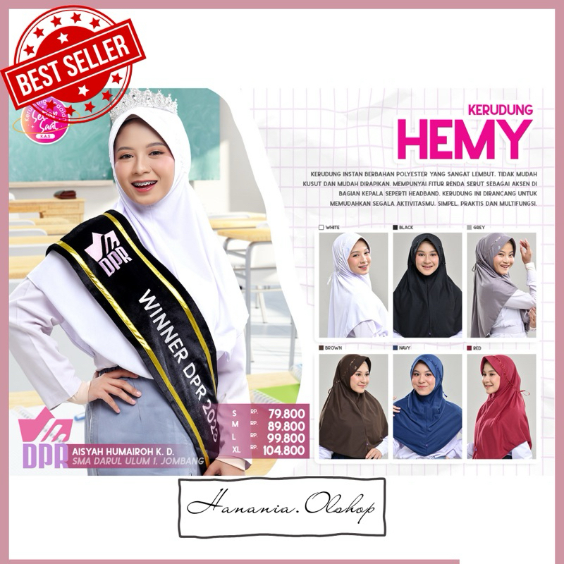 DISKON RABBANI - Rabbani Kerudung Hemy | Kerudung sekolah rabbani | Kerudung anak sekolah