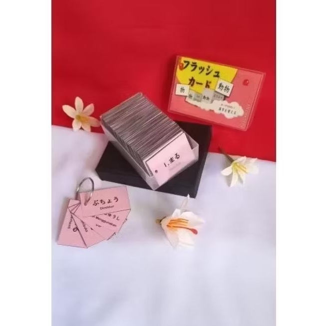 

FUJICARD Flashcard Kanji N4 total 300 Kanji kartu menghafal cepat