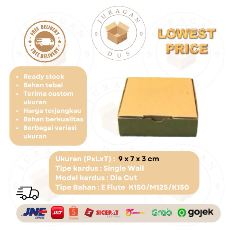 

Kardus Uk 9 x 7 x 3 CM Die Cut