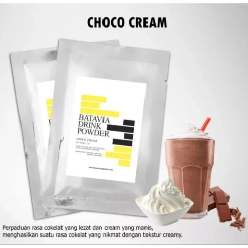 

BUBUK MINUMAN RASA CHOCO CREAM 1KG/1000gram/POWDER DRINK
