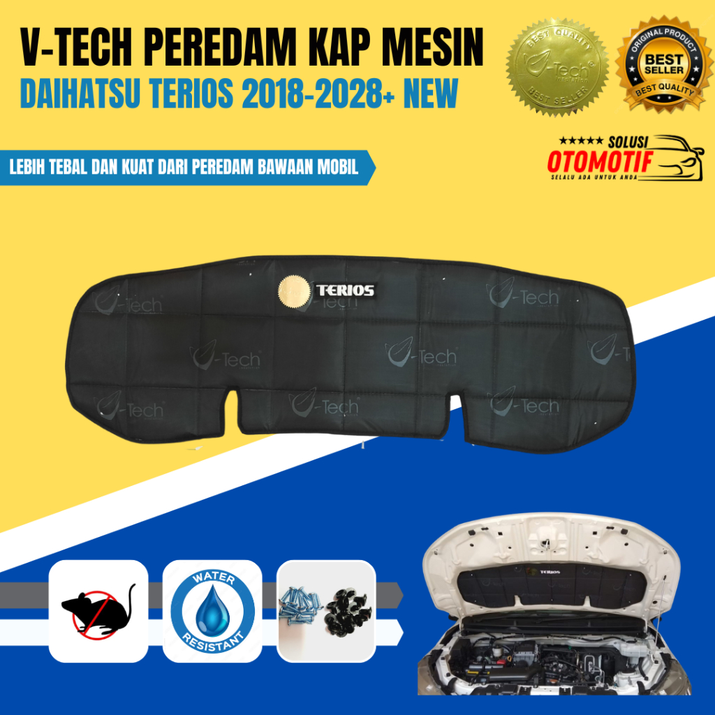 Daihatsu TERIOS 2018-2026+ All New Peredam Panas Kap Mesin VTECH Ori