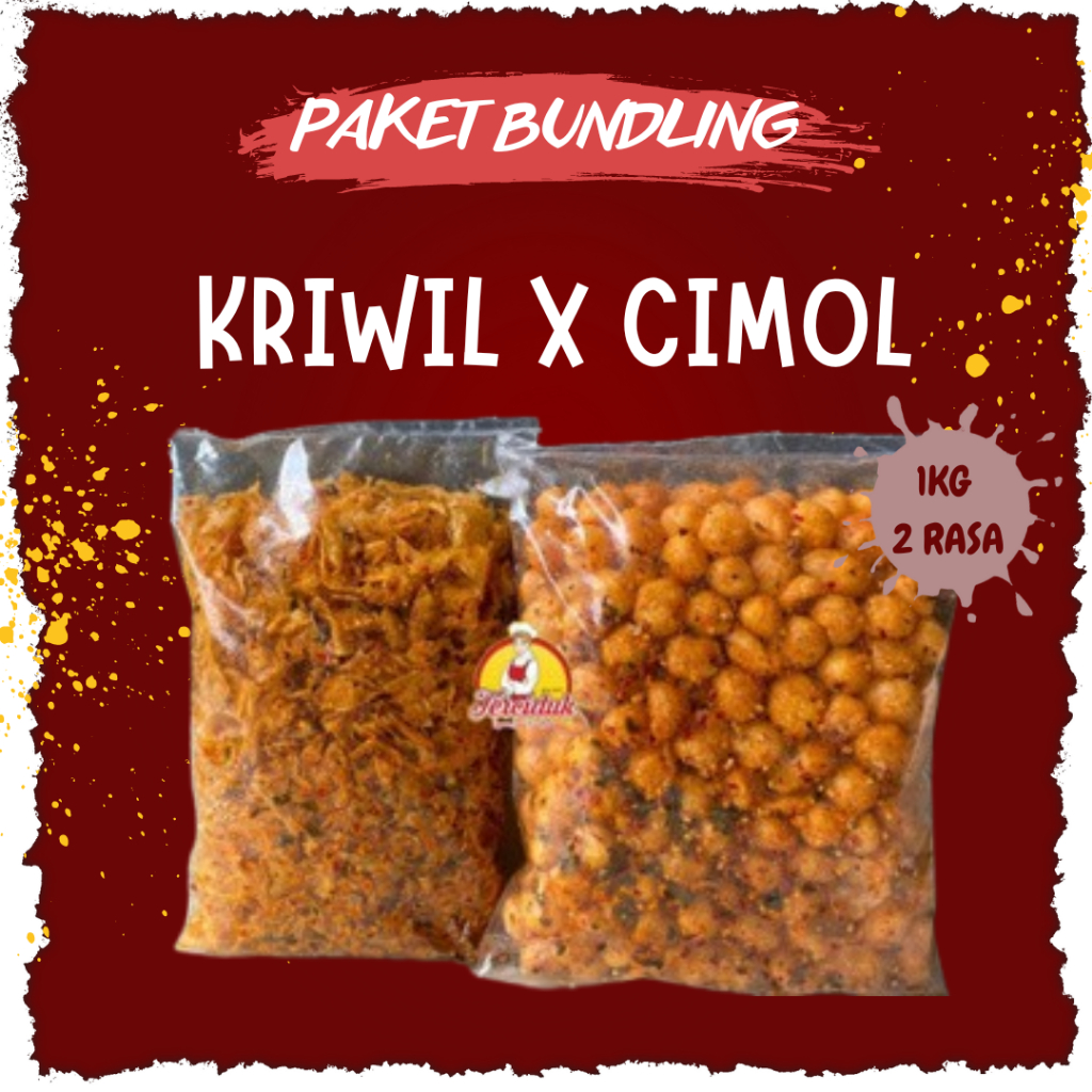 

PAKET KERIPIK KRIWIL CIMOL 1KG DAPAT 2 BUNGKUS