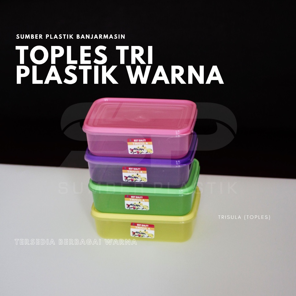 Toples Tri 700 ml Wadah Kotak Makan Plastik Sealware Lunch Box Tempat Bekal (Satuan)