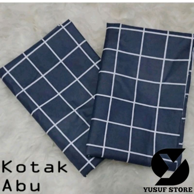 Feraristore Sprei Kotak Aestehtic / Sprei Kotak Hitam / Sprei Motif Kotak Kotak / Sprei Kotak Hitam