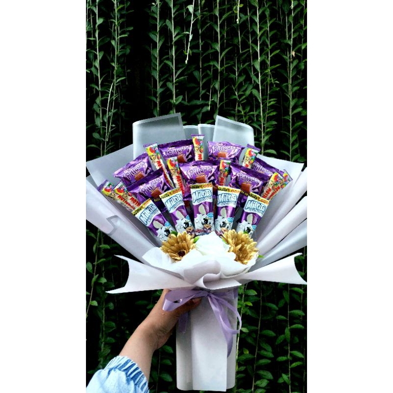 

Buket Snack Mix// Buket Snack Murah // Buket Snack plus bunga