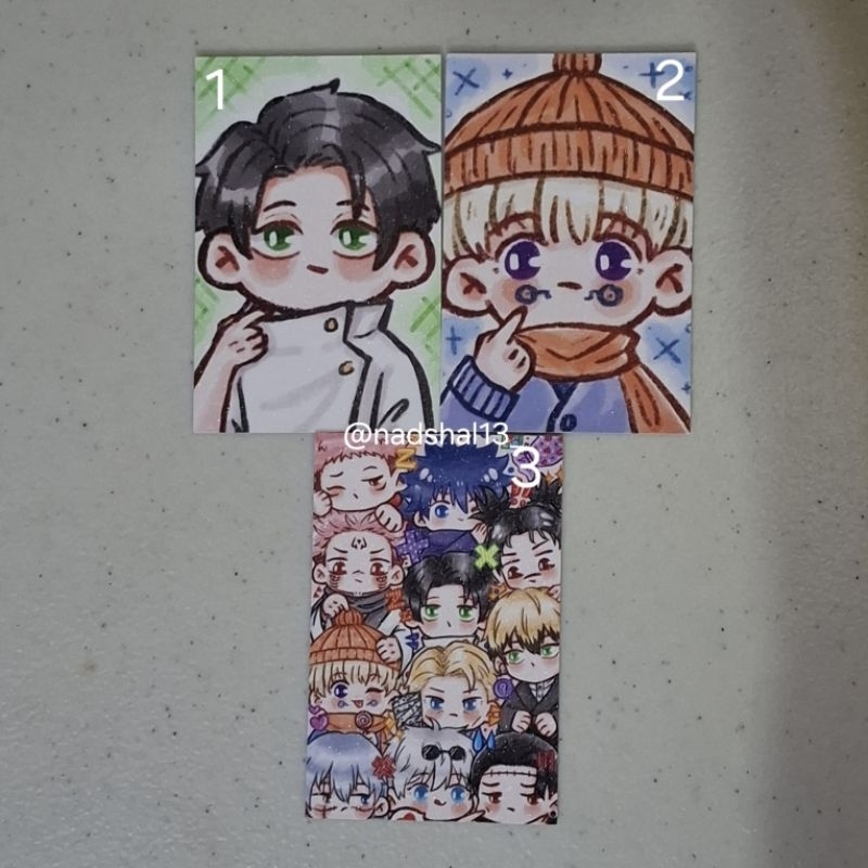 jujutsu kaisen jjk okkotsu yuuta inumaki toge photocard glitter by xiixivx