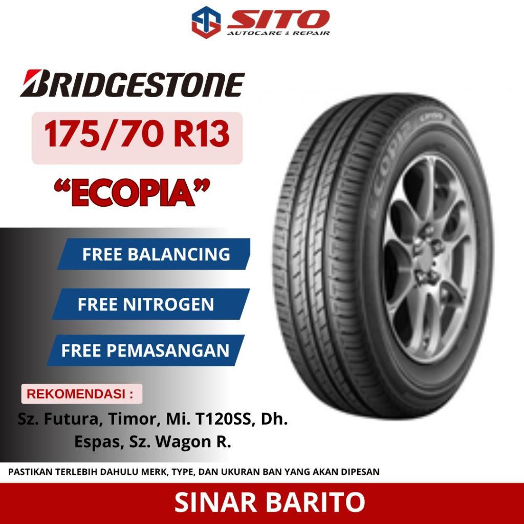 BAN BRIDGESTONE 175/70 R13 ECOPIA