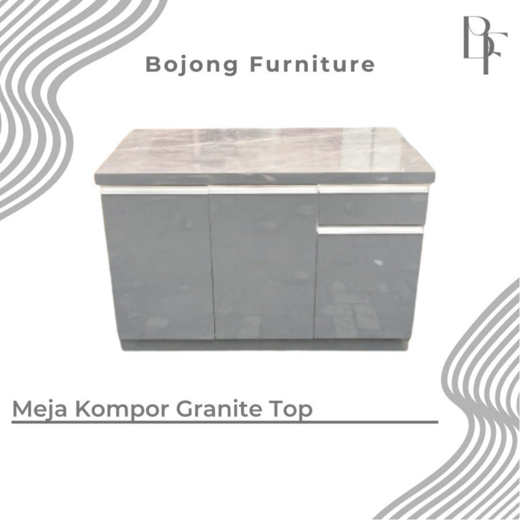 Meja Kompor / Lemari Dapur Top Granite Tile