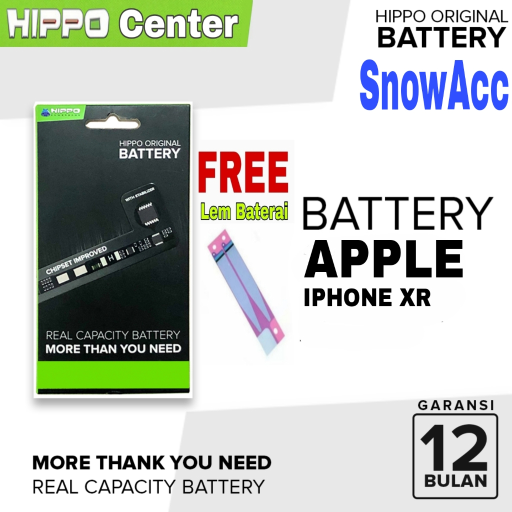 Hippo Baterai iPhone XR battery hippo iPhone XR