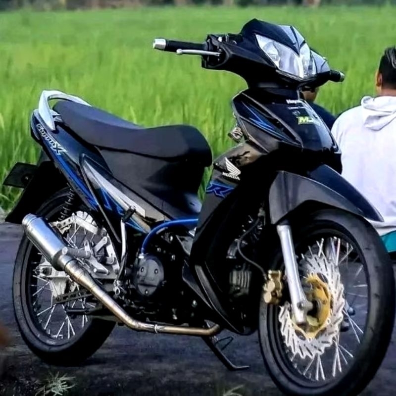 ￼striping lis sticker standar ORI Honda Supra X 125 fi 2018 | STIKER STRIPING LES LIST BODY MOTOR HO