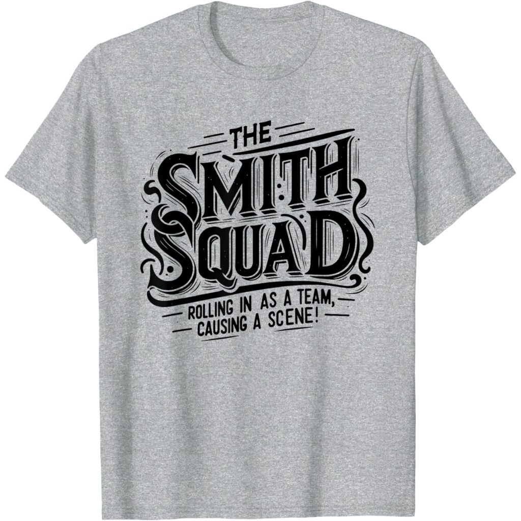 Baju Dewasa The Smith Squad Family Reunion Smith Family Matching T-Shirt Fashion Pakaian Atasan Kaos
