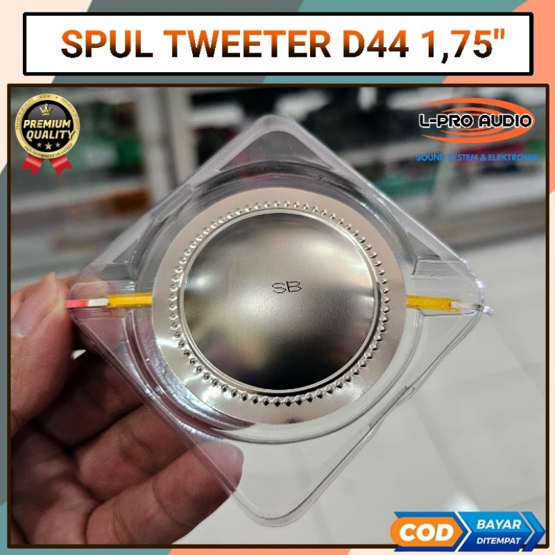 Spul tweter D44 tanpa binding voice coil tweeter 1,75 in