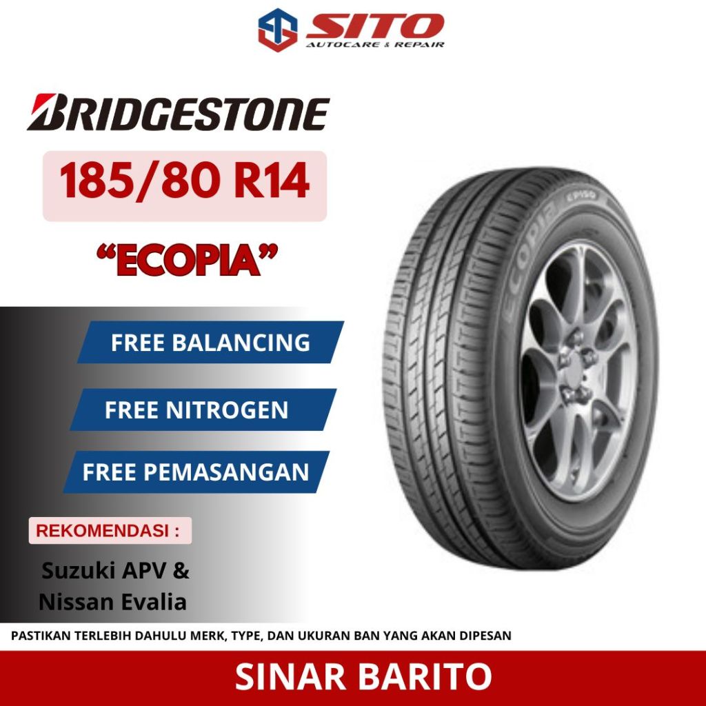 BAN BRIDGESTONE 185/80 R14 ECOPIA