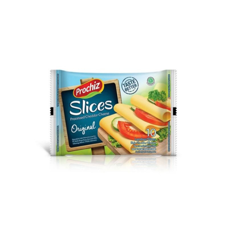 

PROCHIZ SLICES ORIGINAL 10S 170GR / EMINA CHEDDAR CHEESE SLICE ISI 10S