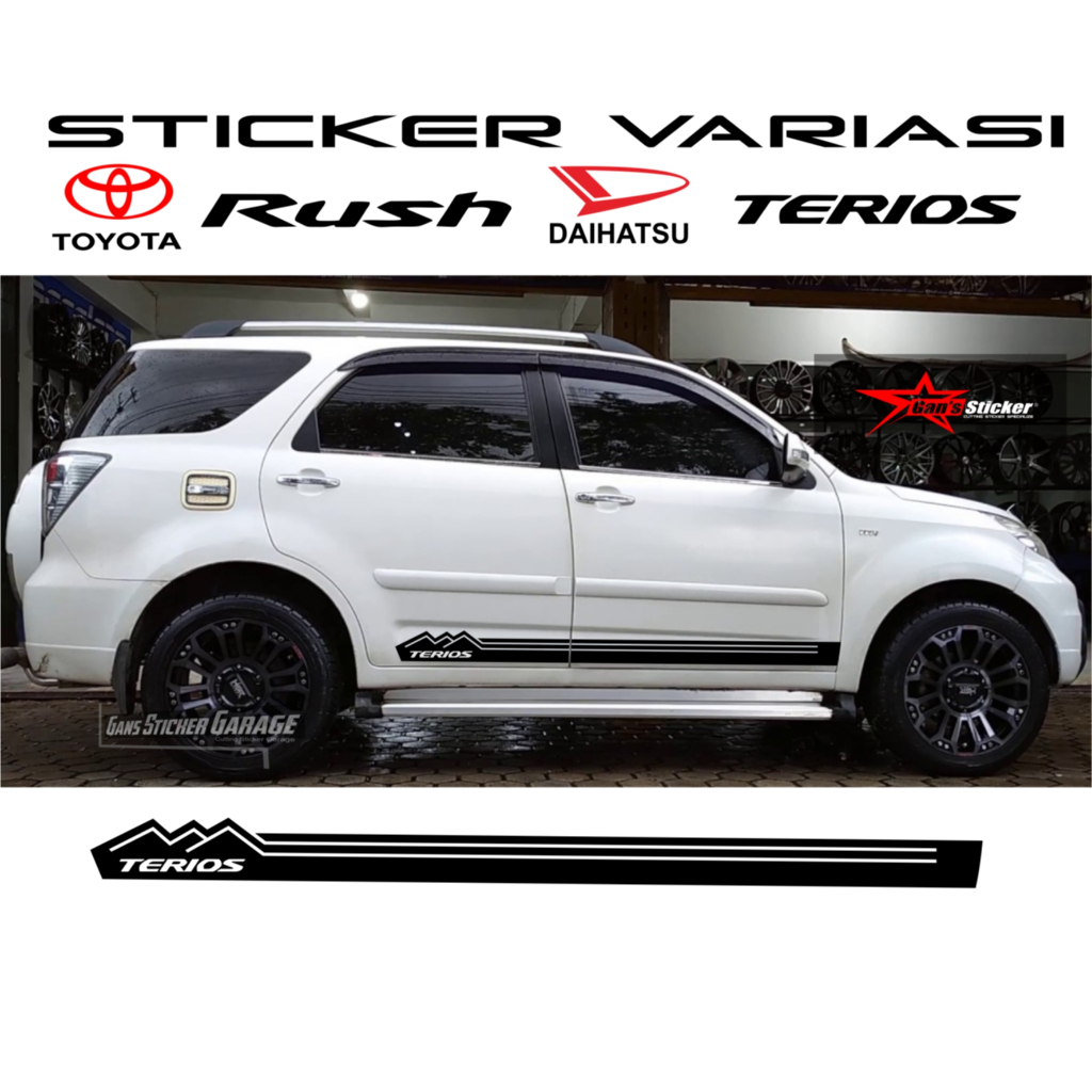 sticker toyota rush aksesoris toyota rush